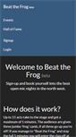 Mobile Screenshot of beatthefrog.com