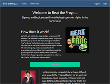 Tablet Screenshot of beatthefrog.com